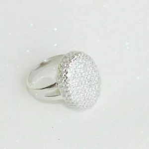 3 Karat Labor Created Diamant 14k weiß vergoldet Dämmerung Bellas Verlobungsring - Bild 1 von 6