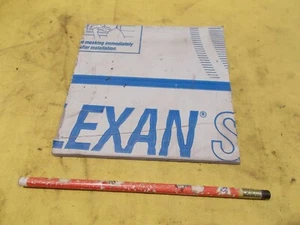 LEXAN HOJA DE POLICARBONATO TRANSPARENTE acristalamiento plástico stock plano .220" x 6" x 6" - Imagen 1 de 2