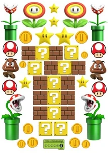 Mario Cake Decorations. Premium Edible Icing Sheet - Picture 1 of 7