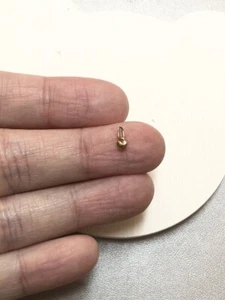 3 mm Tiny Tiny 14K Gold Heart charm pendant - Picture 1 of 2