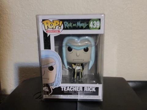 Funko POP! Animation Vinyl Figure - Rick & Morty S5 - TEACHER RICK #439 w/ Case Cover