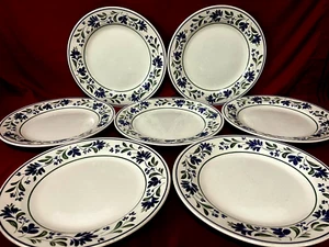 Churchill Salzburg Set Of 7 Dinner Plates 10 1/4" England - Picture 1 of 2
