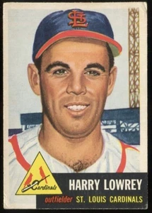1953 Topps #16 Peanuts Lowrey St. Louis Cardinals - Picture 1 of 2