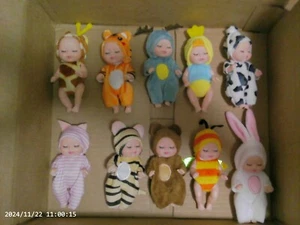 New Reborn Dolls Set: 10 Classic Mini Series Baby Dolls In Animal Costumes - Picture 1 of 12