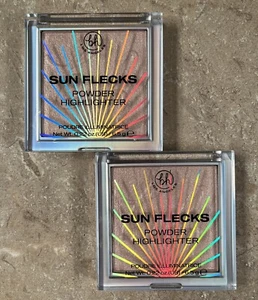 bh Sun Flecks Powder Highlighter Sun Chaser Compact 0.22 Oz Vegan Lot Of 2 - Picture 1 of 6
