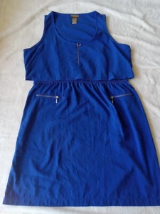 Size XL, Blue Miss Tina By Tina Knowles Casual Dress - Picture 1 of 8