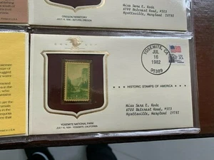 Yosemite national park HISTORIC STAMPS OF AMERICA COVER+CARD - Picture 1 of 2
