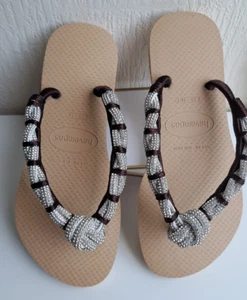 Flip Flops Personalized Havaianas, Occasion Gifts, Weddin Events,  Slippers - Picture 1 of 5