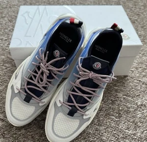 Moncler Anakin Scarpa Entrenadores Gris/Blanco/Azul Reino Unido Talla 9 (UEtalla 43) - Imagen 1 de 17