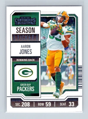 Aaron Jones Green Bay Packers #36 2023 Panini Contenders Season Ticket Football - Image 1 of 2