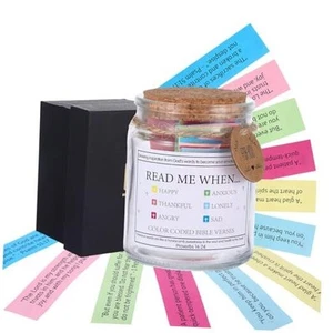 Bible Verse Jar, Read Me When Bible Verses Bible Jar of Emotions and Feelings - Picture 1 of 8
