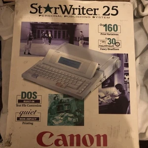 Canon StarWriter 25 PPS Word Processor  - Picture 1 of 7