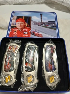 Conjunto de facas colecionáveis Dale Earnhardt #8 3 peças em ótimo estado nunca usado - Imagem 1 de 3