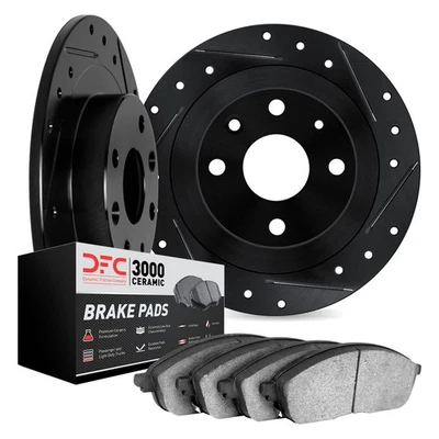 For Suzuki Swift 13-17 DFC PRO-KIT 3000 Drilled & Slotted Rear Brake Kit - Imagem 1 de 3