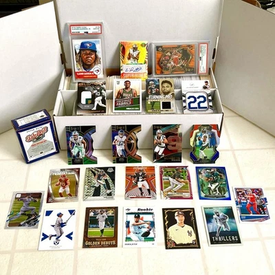 HUGE ROOKIE PATCH AUTO GRADED PSA 10  Numbered 1600+ SPORTS CARD COLLECTION LOT - Image 1 of 4