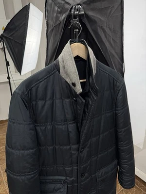 🇮🇹 Chaqueta Abrigo Acolchada Ermenegildo Zegna Hecha en Italia Rara Talla 52 Foto 1 de 4