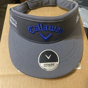 VISERA DE GOLF CALLAWAY Gris Big Bertha Logotipos Bordados Tour Auténtica Nueva con Etiquetas - Imagen 1 de 8
