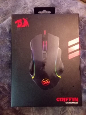 New In box Red Dragon Griffin Gaming Mouse Backlight 7 Programmable Buttons PC  - Image 1 of 2
