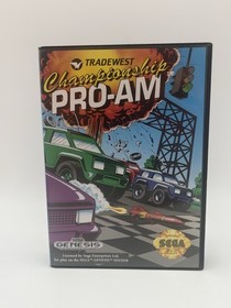 Championship Pro-Am (Sega Genesis, 1992) Complete in Box With Manual CIB