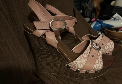 Sandalias de cuña GBG Los Angeles para mujer talla 7,5 Foto 1 de 4