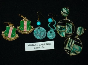VINTAGE JEWELRY Earrings Set of 3 Pairs Lot#104 Very Nice Earrings! - Picture 1 of 4
