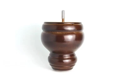 5 Inch  Tall Turned Sofa/ Chair/ Ottoman Wood Furniture Leg - Set of 4 - Image 1 of 4