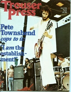Vintage 1978-79 TROUSER PRESS Brit Rock Magazine  See Photos/Description - Bild 1 von 4
