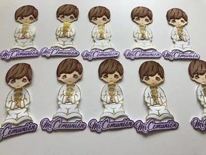 10 Figuras De Fomi Primera Comunion Niño - Picture 1 of 6