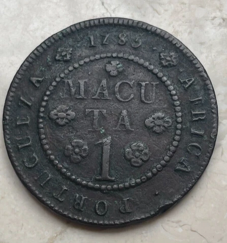 1785 Angola 1 One Macuta  bg Cover