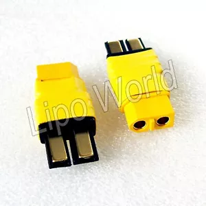 für Traxxas Stecker auf XT60 Buchse Hochvoltstecker Adapter Lade Kabel LiPo Akku - Bild 1 von 1