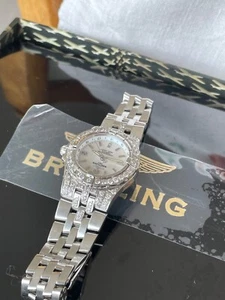 Breitling Starliner A71340 MOP Diamond-Encrusted Ladies' Watch - Picture 1 of 14