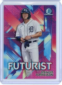 2021 Bowman Spencer Torkelson FUT-ST Futurist PINK Mojo Refractor 188/199 Tigers - Bild 1 von 2