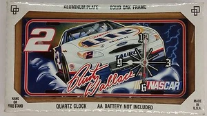 NASCAR #2 Rusty Wallace - Metal License Plate Clock, New (Racing) - Picture 1 of 1