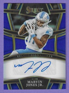 2022 Panini Select | *BLUE* PRIZM SELECT SIGS AUTO | MARVIN JONES JR. *(#/99)*