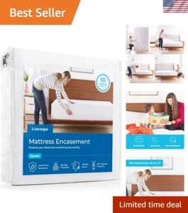 Coprimaterasso Impermeabile con Cerniera Letto King Anti Insetto Antirumore - Foto 1 di 9