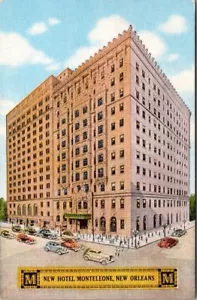 Hotel Monteleone New Orleans Louisiana LA Antik Auto 1940er Vintage Postkarte - Bild 1 von 2
