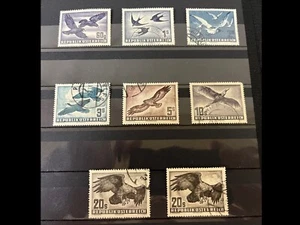 Austria 1950 - 1953 Air Post Stamps VF Used HIGH VALUE - Picture 1 of 2