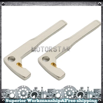 For Mercedes Benz CLA CLS CLK GLK GLA 2Pcs Uncut Emergency Insert Key Blade - Image 1 of 4