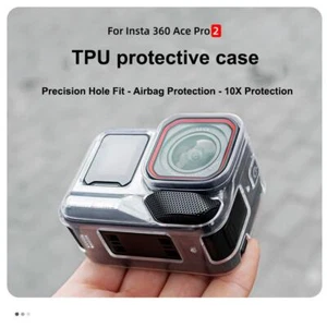 For Insta360 Ace Pro 2 Action Camera Body Case TPU Protective Cover Lens Cap - Picture 1 of 10