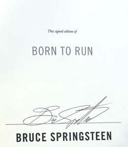 BRUCE SPRINGSTEEN Signed Autograph Book "Born to Run" JSA LOA