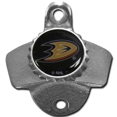 Anaheim Ducks Wall Mount Metal Bottle Opener NHL Pub Bar Kitchen Hockey Team - Image 1 of 2