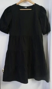 PEP & Co Women's Cottage Core Boho Dress Black Size 12 - Picture 1 of 6