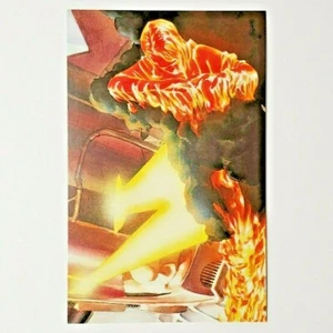 Human Torch Galactus Postcard Marvel Art of Alex Ross Fantastic Four - Picture 1 of 2