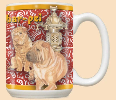 Taza de café de cerámica Shar Pei taza de té 15 oz Foto 1 de 2