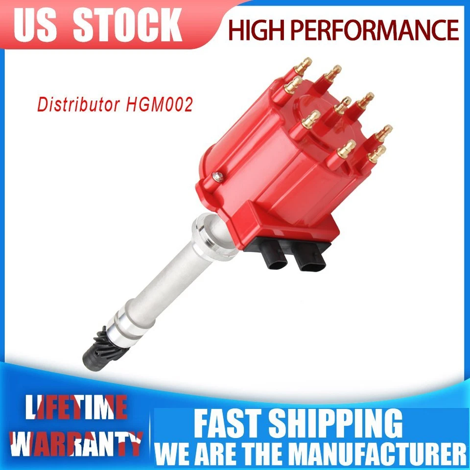 Red Ignition Distributor For 1988-95 Chevy C2500 Truck Distributor for V8 5L - Image 1 of 4