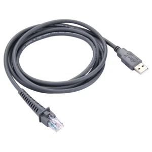 Cable de datos en serie del escáner USB A macho a RJ45 de 2 m para Symbol LS2208 - Imagen 1 de 5