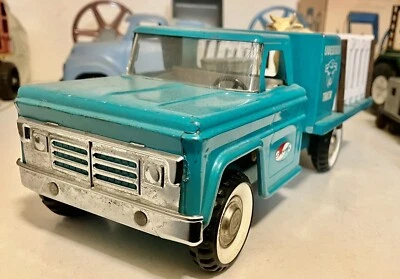 Structo Farms Cattle Stake Truck Turquoise & Cow & Water Tank - Image 1 of 4