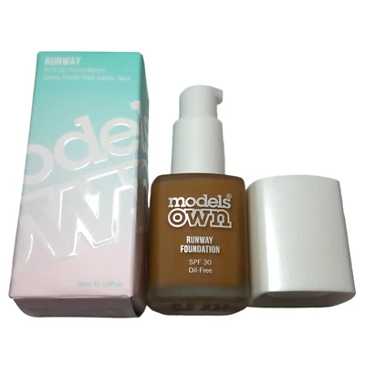 Models Own Dewy Foundation 12 Espresso Runway SPF30 - Image 1 of 4