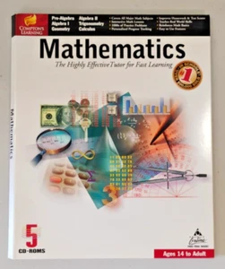 Compton's Learning Mathematics Maths CD-Rom set Windows 95/98 Rare 1999 - Picture 1 of 4