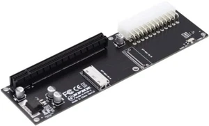 8x Oculink SFF-8612 8611 to PCIE PCI-Express 16x Adapter w ATX 24pin Power Port - Picture 1 of 9